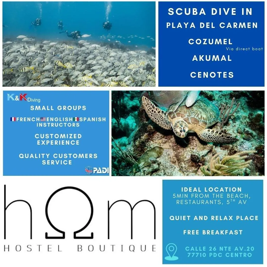 Hom Hostel Boutique Playa del Carmen 0*,  Mexiko